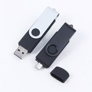 Memoria USB 2 en 1 de Alta Velocidad, Giratoria, Metálica, OTG, Personalizable, 1/2/4/8/16/32/64GB, Doble Uso - Product Image 3