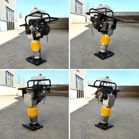 Compacteur à essence modèle 110 avec moteur importé 5,5-6,5 CV pour le compactage du sol et la construction
