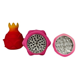 Cross Border Best Selling Dragon Fruit Shaped <b>Grinder</b> <b>Herb</b> Cigarette Roller Tobacco Shredder Zinc Alloy Manual <b>Grinder</b> - Product Image 3