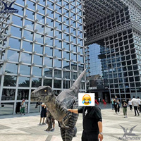 Costume de dinosaure Velociraptor grandeur nature de Zigong, costume de dinosaure animatronique personnalisé pour adulte, Raptor pour attraction dans les centres commerciaux