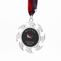 Design personnalisé or argent bronze fléchette forme médaille en alliage de zinc métal prix arts martiaux Kung Fu médailles