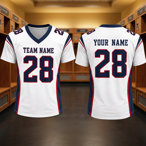 Maillot de football américain personnalisé pour jeunes et adultes, uniforme d'équipe personnalisé, polyester respirant, sublimation, vêtements de sport pour l'entraînement et les matchs - Product Image 2