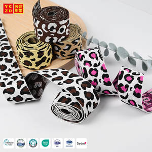 定制松紧腰带 豹纹松紧带 提花松紧带 带徽标 男士内衣 女士内衣 - Product Image 1