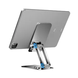 OEM铝合金可旋转柔性便携式手机支架360度可调角度桌面支架适用于iphone ipad