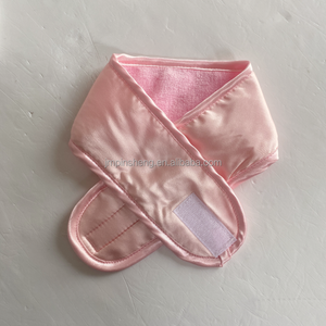 Bandeau de yoga pour le lavage du visage avec logo personnalisé, spa, beauté, réglable, antidérapant, enveloppe de cheveux à double couche, flanelle satinée, ruban <span class=keywords><strong>magique</strong></span> - Product Image 3