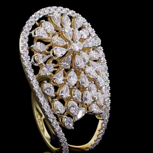 Anillo Esmeralda Halo Lab Diamante en Oro 14K/18K - Product Image 3