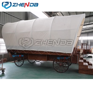 High-end Homestay Hotel Luxury Wagon <b>Tent</b> Removable Conestoga Wagon Carriage <b>Tent</b> Suitable for Outdoor Camping - Product Image 3