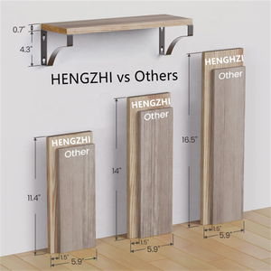 Đa Năng Bộ 3 Có Thể Điều Chỉnh Công Nghiệp Rắn Hiển Thị Nổi Kệ Paulownia Tường Kệ Trang Trí Nội Thất - Product Image 6