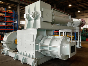 Machine à mouler les briques creuses en terre cuite et en terre argileuse, extrudeuse de briques en argile avec mélangeur et coupeur - Product Image 2