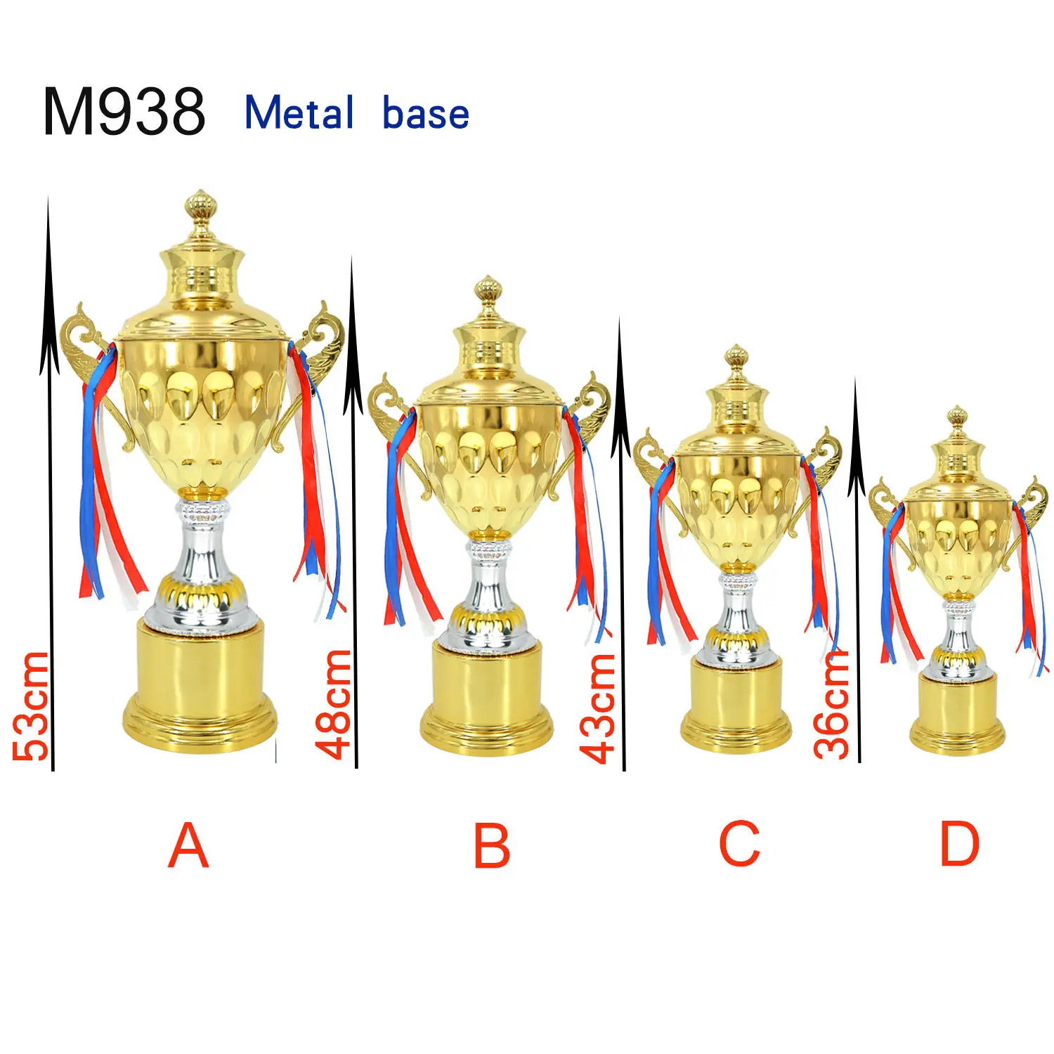 Kupa bardak asil okul kupa altın gümüş ve bronz mezuniyet Trophy Trofeo spor Metal OEM ödülleri
