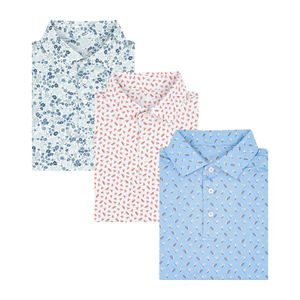 Polo de golf de haute qualité à séchage rapide pour hommes Impression numérique Concevez votre motif de luxe personnalisé - Product Image 1