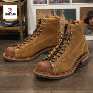 Scarponcini da Trekking alla Caviglia per <span class=keywords><strong>Uomo</strong></span> e Donna in Stile Europeo e Americano <span class=keywords><strong>con</strong></span> Fodera in Vera Pelle e Tomaia in Strato Superiore di Pelle Bovina dal Design Corto - Product Image 4