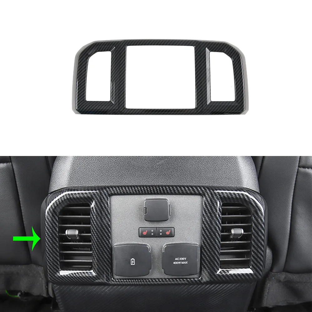 ABS Car Accessories Interior Sticker Rear AC/ Air Outlet Condition Vent Cover Trim For Ford F-150 Raptor 2020