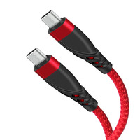 Câble USB 3A Fast Charge 2IN 1 pour téléphone Origine 1m Cordon de téléphone portable tressé durable Fil de chargeur de données
