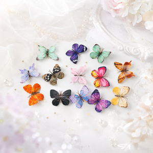 Fleur artificielle papillon bionique style Instagram, en tissu de soie, vintage, faite à la main, accessoire photo, fourniture d'aménagement paysager, accessoire de bricolage - Product Image 3