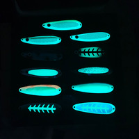 Alpha Custom 5.5 Inch Luminous Blade Dodger UV Glow Trolling Flasher Spoon pour la pêche au saumon