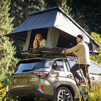 Tentes de toit rigides pour 3-4 personnes, en aluminium, avec fixation pour panneaux solaires, vente en gros, tente de toit 4 saisons