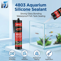 Scellant pour aquarium 4803, 300 ml, colle silicone à forte adhérence pour l'étanchéité des joints de verre d'aquarium