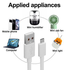 สายเคเบิลข้อมูลการชาร์จอย่างรวดเร็วไมโครยูเอสบีพีวีซีพร้อมทองแดงบริสุทธิ์สำหรับโทรศัพท์มือถือแอนดรอยด์คอมพิวเตอร์เครื่องสแกนบาร์โค้ดหูฟัง - Product Image 6