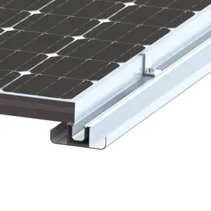 Xu hướng mới bipv năng lượng mặt trời đường sắt năng lượng mặt trời bảng điều khiển đường sắt pitched mái gắn nhôm năng lượng mặt trời PV cấu trúc