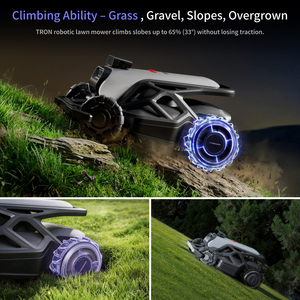 เครื่องตัดหญ้าอัตโนมัติ, AIRSEEKERS TRON เครื่องตัดหญ้าหุ่นยนต์ไร้สาย, ระบบระบุตำแหน่งแบบไฮบริด VSLAM + NetRTK, ระบบตัดหญ้าแบบ FlowCut, รองรับความลาดชัน 65% - Product Image 2