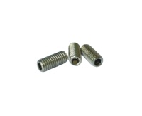 Boulon à six pans creux DIN913 avec vis de réglage sans tête à pointe plate clous serrés acier inoxydable 316 304
