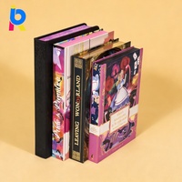 Livre relié en carton rigide personnalisé avec bord doré, reliure cousue, papier offset A5 haut de gamme, respectueux de l'environnement, impression avec bord pulvérisé