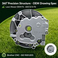 Couvre-carter 1P75FC pour moteur de tondeuse autoportée, en aluminium moulé sous pression ADC12, pièces de précision OEM, directement du fabricant