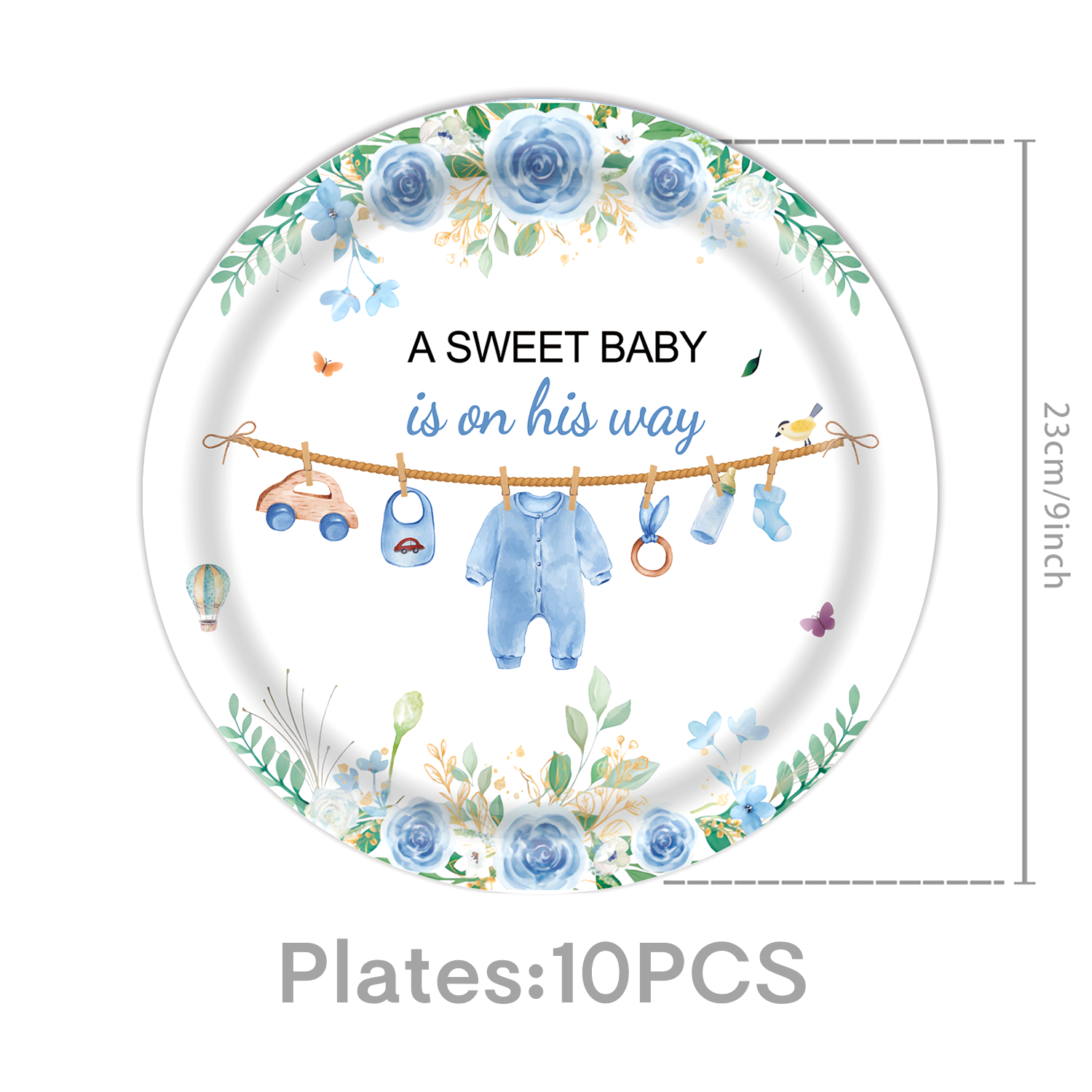 Piatti da 9 pollici - 10 pezzi