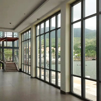 Cloison de bureau panoramique en verre série 100, mur en verre insonorisé, cloison pour zone de réception de bureau commercial