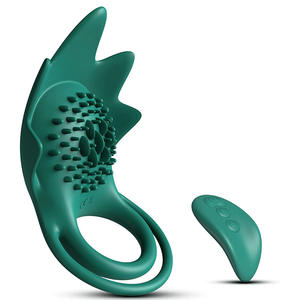 Anello vibrante da uomo con telecomando elettrico per blocco dello sperma con anello vibrante per pene anello maschio 10 velocità vibratore G-spot - Product Image 1