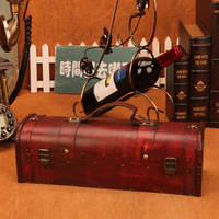 Boîte cadeau vintage pour un seul vin, emballage vintage pour vin, emballage pour raisin, boîte à vin antique