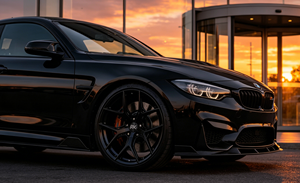 Jantes en alliage Flow Formed noir brillant à rayons fendus de 18, 19, 20, 21, 22, 23, 24 pouces pour M4, M5, S4, S5, S7, RS5, <span class=keywords><strong>RS7</strong></span>, AMG (pièces de rechange) - Product Image 2
