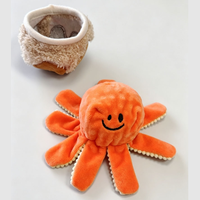 Jouet pour chien : Balle barbelée, Balle élastique sonore, Balle interactive pour l'entraînement et le renifleur d'aliments cachés, Jouets en peluche pour animaux de compagnie