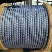 Câble en acier galvanisé recouvert de PVC 6x12+7FC 6x7+FC 7x7, câble en acier flexible pour la mise en gré général
