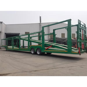 Nouveau transporteur de voitures à double pont 20.5m <span class=keywords><strong>porte</strong></span> arrière de levage hydraulique personnalisée 8 <span class=keywords><strong>remorque</strong></span> de transporteur de <span class=keywords><strong>voiture</strong></span> à vendre - Product Image 5