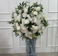 Offre Spéciale – Grandes Boules de Fleurs Artificielles Blanches en Soie pour Centres de Table de Mariage, Arrangements Floraux de 50 cm, 60 cm, 70 cm, 80 cm