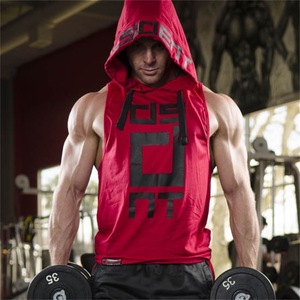 Nuova estate Muscle Doctor allenamento fratelli esercizio <span class=keywords><strong>uomo</strong></span> senza maniche con cappuccio aderente <span class=keywords><strong>gilet</strong></span> da <span class=keywords><strong>uomo</strong></span> alla moda - Product Image 4