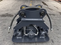 Compacteur de plaques hydraulique 3-40 tonnes, accessoire compacteur de sol vibrant pour excavatrice, option personnalisée CE OEM, garantie 1 an, moteur