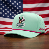 Casquettes de baseball et de golf BSCI personnalisées à 5 panneaux avec logo en PVC caoutchouc, séchage rapide, visière incurvée, en polyester, avec corde, style trucker