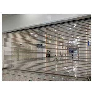 Porta Avvolgibile Automatica in Policarbonato Trasparente, Griglia di Sicurezza Crystal Vision per Negozi e Showroom - Product Image 4