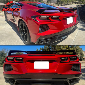 Convient pour Chevrolet Corvette C8 Stingray 2020-2026, style Z51, becquet de coffre noir mat - Product Image 2