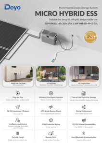 แบตเตอรี่เก็บพลังงานระเบียง Deye SUN-BK(80-250)-2.56KWH-EU-AM2-32L ความจุ 2.56 กิโลวัตต์ชั่วโมง 51.2 โวลต์ LiFePO4 ระบบกักเก็บพลังงานไมโครไฮบริด - Product Image 6
