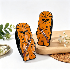 Pinces à cheveux en acrylique <span class=keywords><strong>Chewbacca</strong></span> de dessin animé, pinces à cheveux en plastique et métal, accessoires de mode pour femmes, vente en gros, pinces à cheveux personnalisées - Product Image 2