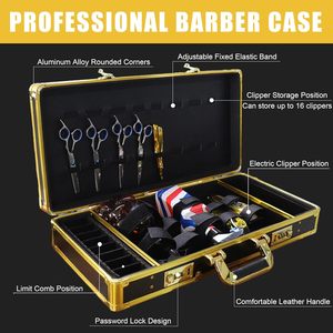 Estuche Profesional para Barbería, Maletín Portátil para Estilistas de Salón, Organizador de Herramientas de Corte de Cabello con Cerradura de Código - Product Image 2