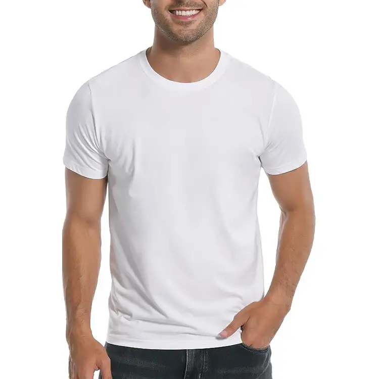 bamboo tshirt men wholesale Eco-Friendly Unisex Bamboo t shirt Organic Plain T Shirts