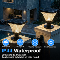 Lampe solaire de jardin de haute qualité 3W, silicium monocristallin, ABS PC, commande à distance, IP44, lampe murale extérieure