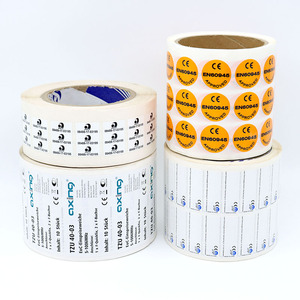 Rouleau rond brillant jaune personnalisé autocollants d'étiquette en vinyle étanche pour produits 3C - Product Image 6