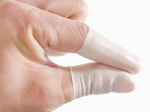 Sunco Witte Zwavelvrije Latex Wegwerp Anti-Slip & Duurzame Industriële Vingerbeschermers - Product Image 3