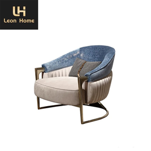 تصميم فاخر على الطراز الأوروبي جودة قماش مخملي مصمم منحنى أريكة أثاث غرفة المعيشة - Product Image 6